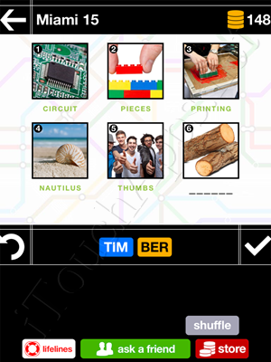 Pics & Pieces Miami Pack Level 15 Answer