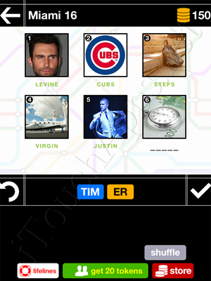 Pics & Pieces Miami Pack Level 16 Answer