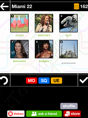 Pics & Pieces Miami Pack Level 22 Answer