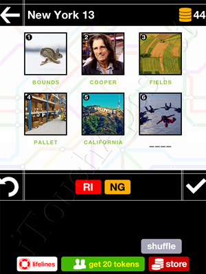Pics & Pieces New York Pack Level 13 Answer