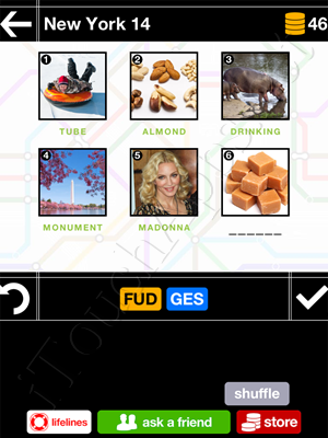 Pics & Pieces New York Pack Level 14 Answer