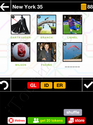 Pics & Pieces New York Pack Level 35 Answer