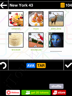 Pics & Pieces New York Pack Level 43 Answer