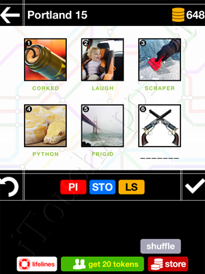 Pics & Pieces Portland Pack Level 15 Answer