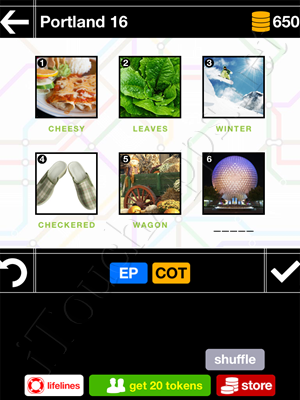 Pics & Pieces Portland Pack Level 16 Answer