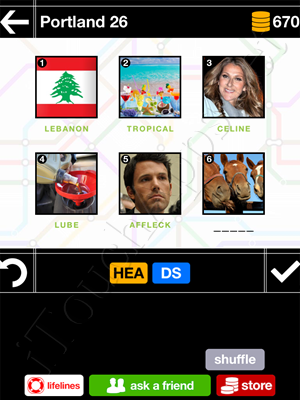 Pics & Pieces Portland Pack Level 26 Answer