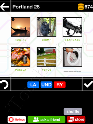 Pics & Pieces Portland Pack Level 28 Answer