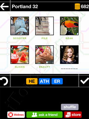 Pics & Pieces Portland Pack Level 32 Answer