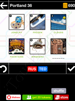 Pics & Pieces Portland Pack Level 36 Answer