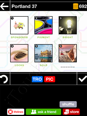 Pics & Pieces Portland Pack Level 37 Answer