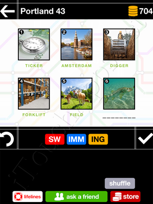 Pics & Pieces Portland Pack Level 43 Answer