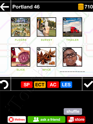 Pics & Pieces Portland Pack Level 46 Answer
