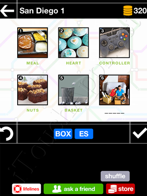 Pics & Pieces San Diego Pack Level 1 Answer