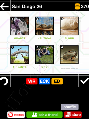 Pics & Pieces San Diego Pack Level 26 Answer
