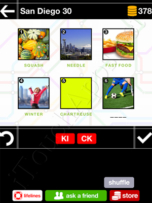 Pics & Pieces San Diego Pack Level 30 Answer