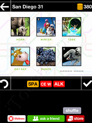 Pics & Pieces San Diego Pack Level 31 Answer