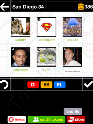 Pics & Pieces San Diego Pack Level 34 Answer