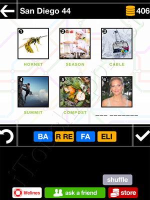 Pics & Pieces San Diego Pack Level 44 Answer