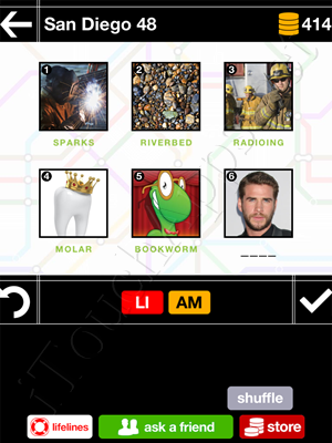 Pics & Pieces San Diego Pack Level 48 Answer