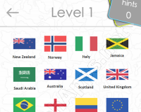 Flags Quiz Answers: Level 1 Part 2