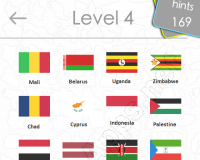 Flags Quiz Answers: Level 4 Part 2