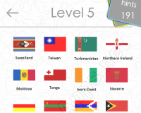 Flags Quiz Answers: Level 5 Part 1
