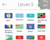 Flags Quiz Answers: Level 5 Part 2