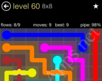 Flow Bridges 8×8 Mania Pack Level 60 Solution