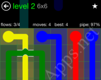 Flow Bridges Classic Pack 6×6 Level 2 Solution