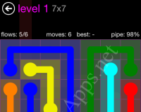 Flow Game 7×7 Mania Pack – Cheat / Walkthrough / Solution