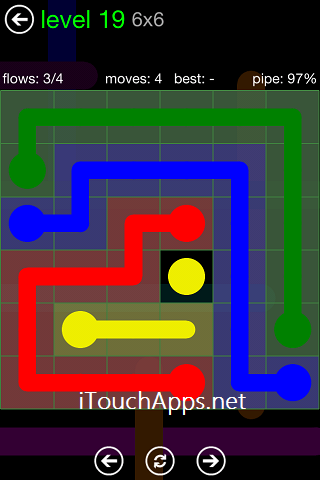 Flow Green Pack 6 x 6 Level 19 Solution