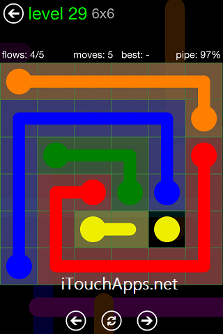 Flow Green Pack 6 x 6 Level 29 Solution
