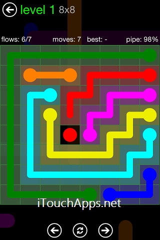 Flow Green Pack 8 x 8 Level 1 Solution