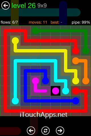 Flow Green Pack 9 x 9 Level 26 Solution
