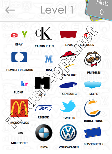 Logos Quiz Answers: Level 1 Part 1iTouchApps.net –