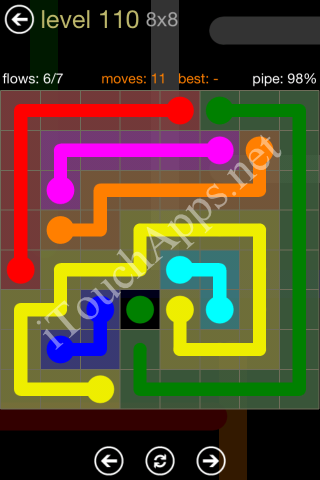 Flow Game 8x8 Mania Pack Level 110 Solution