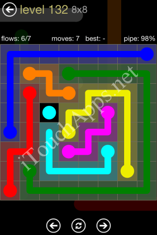 Flow Game 8x8 Mania Pack Level 132 Solution