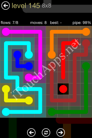 Flow Game 8x8 Mania Pack Level 145 Solution
