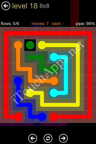 Flow Game 8x8 Mania Pack Level 18 Solution