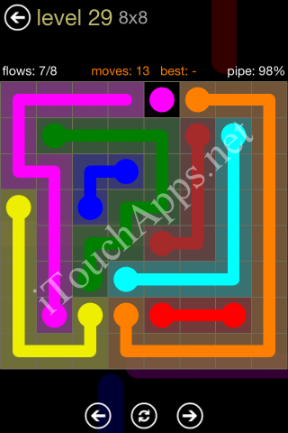 Flow Game 8x8 Mania Pack Level 29 Solution