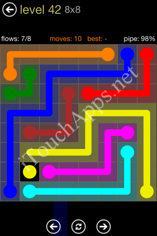 Flow Game 8x8 Mania Pack Level 42 Solution