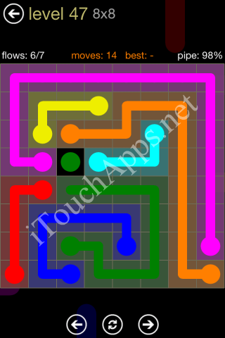 Flow Game 8x8 Mania Pack Level 47 Solution