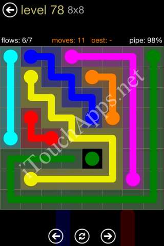Flow Game 8x8 Mania Pack Level 78 Solution