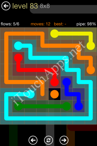 Flow Game 8x8 Mania Pack Level 83 Solution