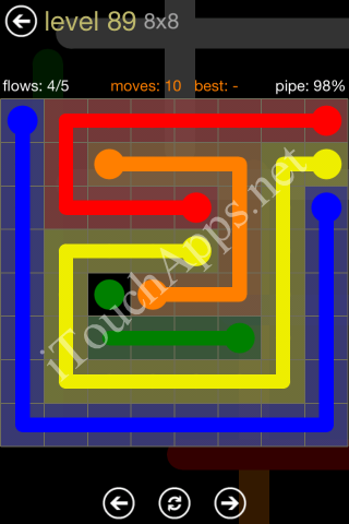 Flow Game 8x8 Mania Pack Level 89 Solution