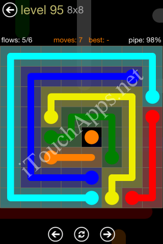 Flow Game 8x8 Mania Pack Level 95 Solution