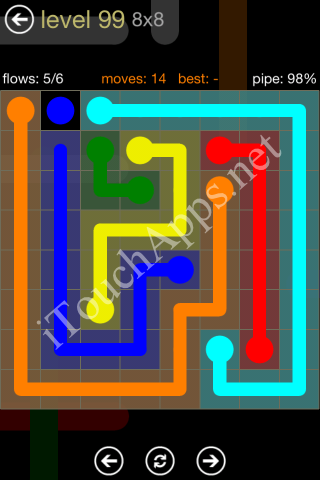 Flow Game 8x8 Mania Pack Level 99 Solution