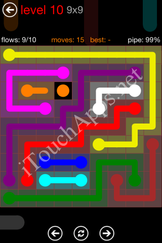 Flow Game 9x9 Mania Pack Level 10 Solution
