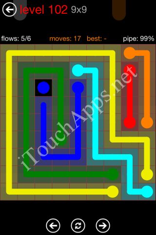 Flow Game 9x9 Mania Pack Level 102 Solution