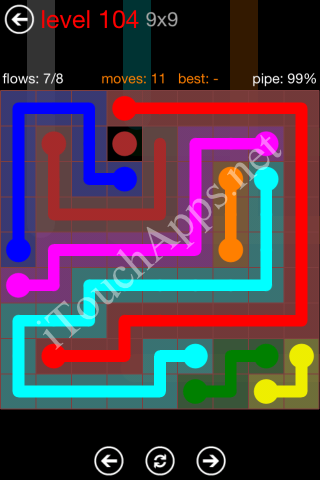 Flow Game 9x9 Mania Pack Level 104 Solution